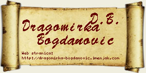 Dragomirka Bogdanović vizit kartica